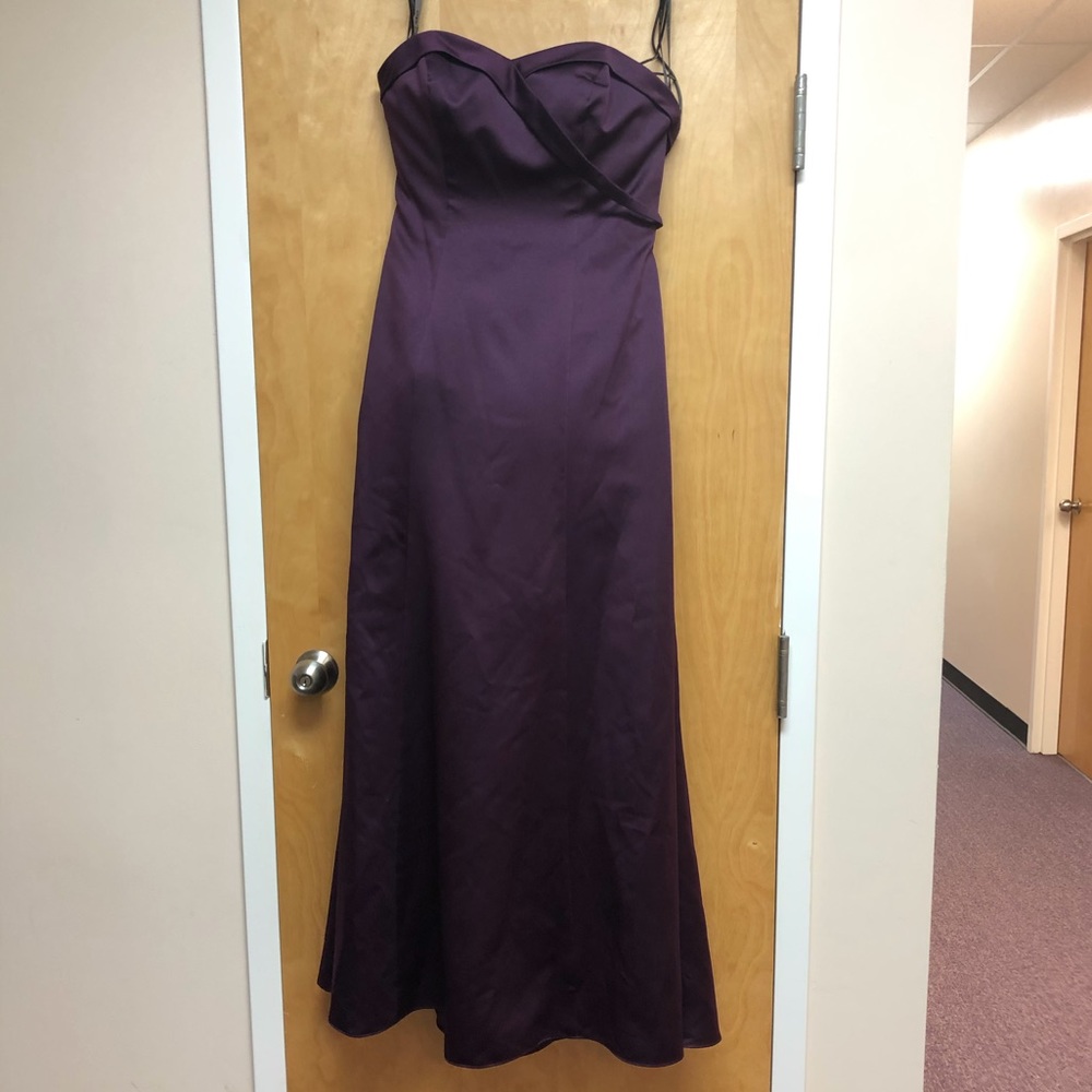 Alfred Angelo Evening Prom Bridesmaid Grape Dress
